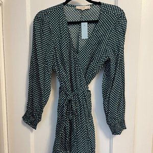 Loft Polka Dot Wrap Dress